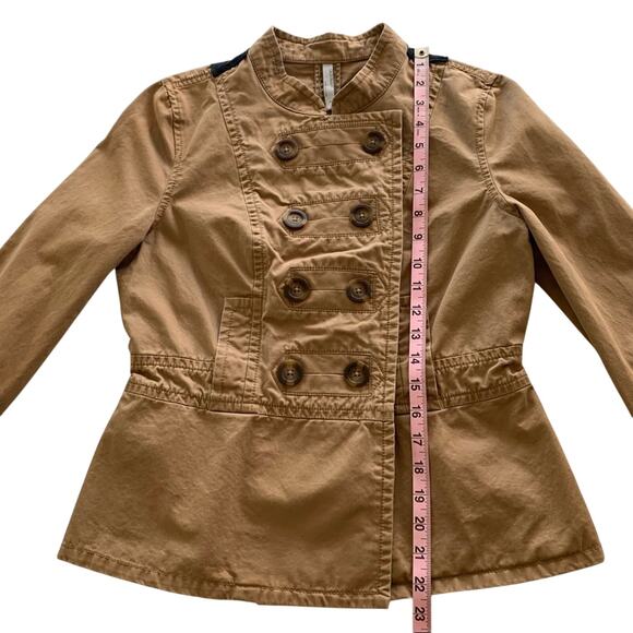 Via Penny Lane Reworked Apparel | Tupac Graphic Military Style Jacket Medium - Picture 6 of 8